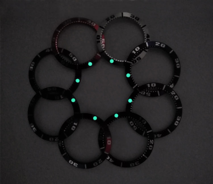 Watch Bezel Two-Color Aluminum Insert 40mm