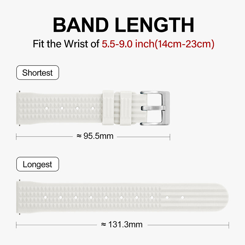 Watchdives Rubber Watch Strap | 20mm / 22mm IBRS006
