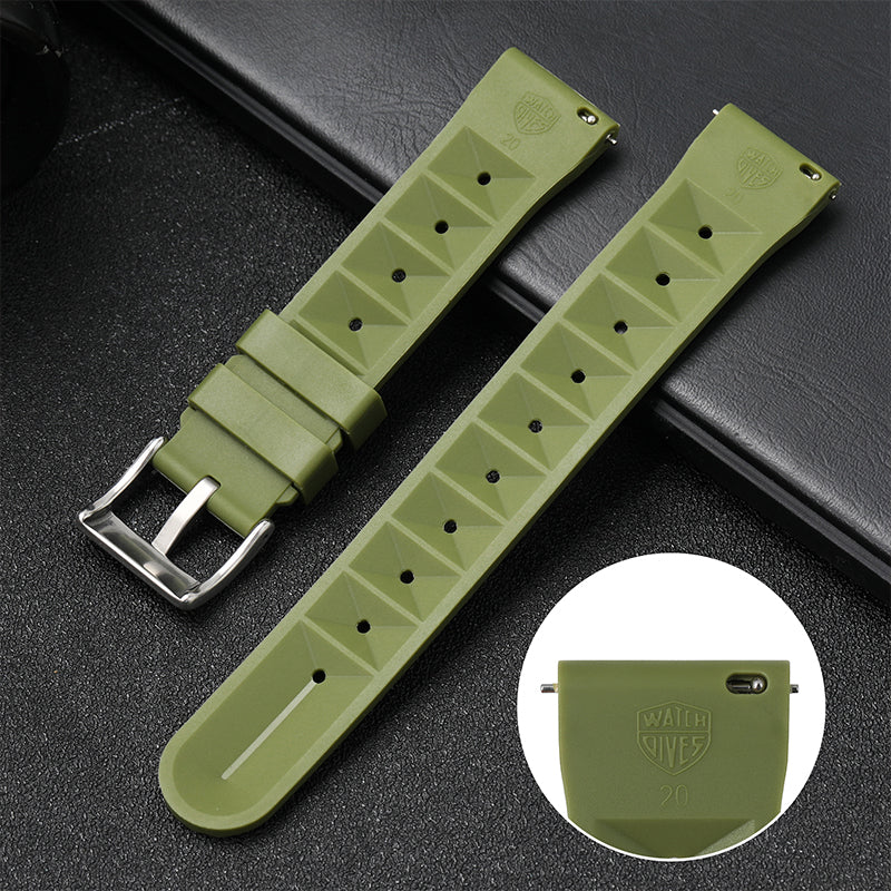 Watchdives Rubber Watch Strap | 20mm / 22mm IBRS006