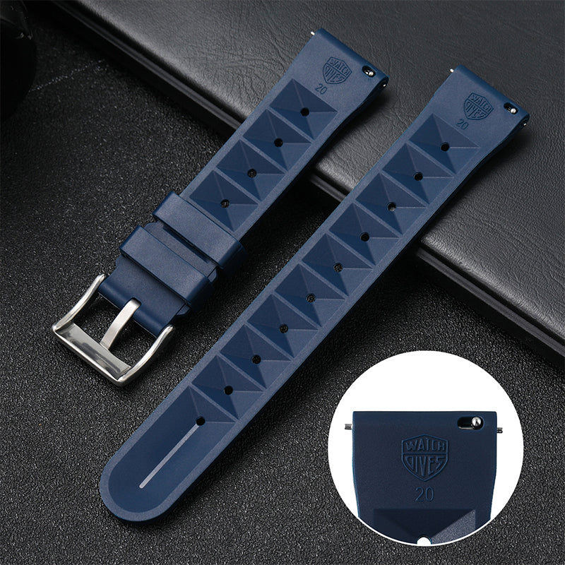 Watchdives Rubber Watch Strap | 20mm / 22mm IBRS006