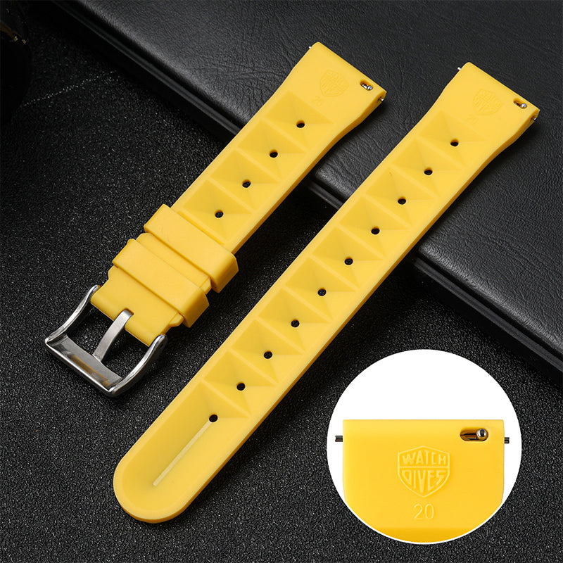 Watchdives Rubber Watch Strap | 20mm / 22mm IBRS006