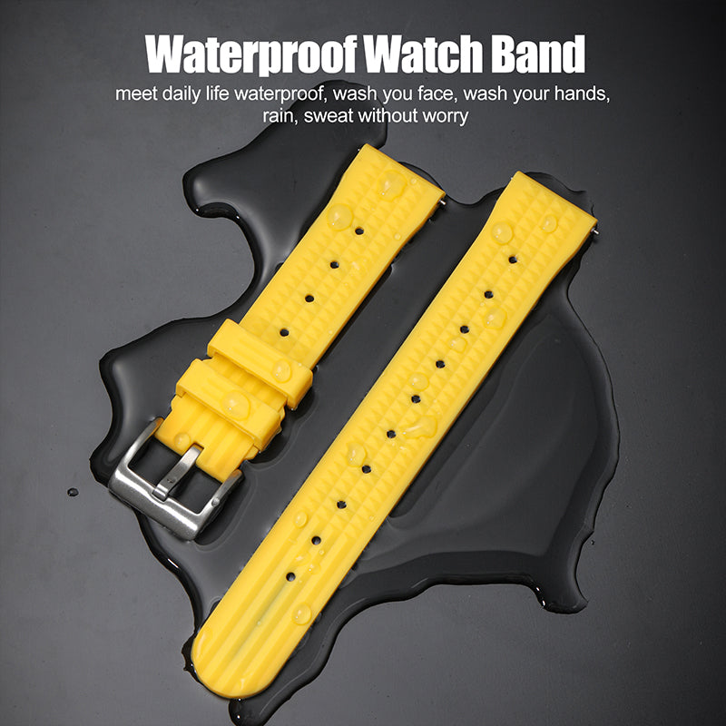 Watchdives Rubber Watch Strap | 20mm / 22mm IBRS006