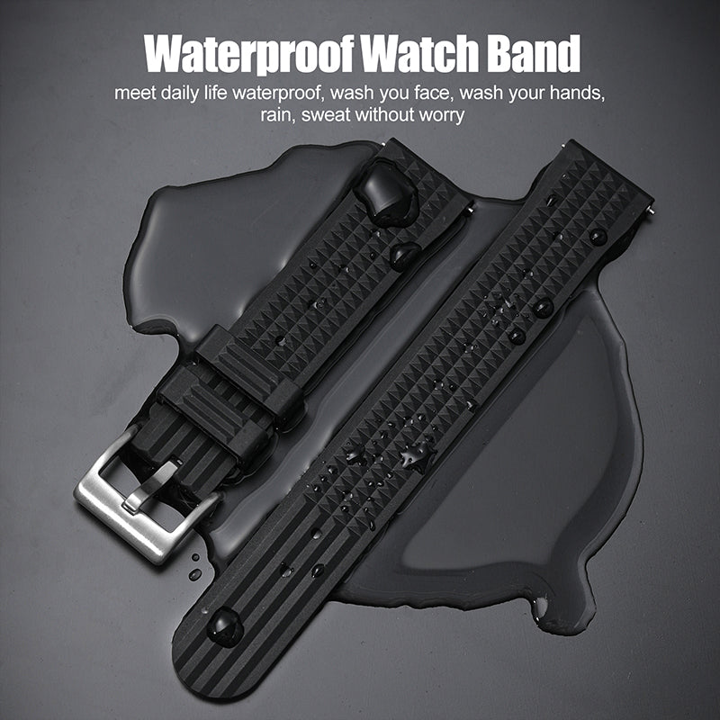 Watchdives Rubber Watch Strap | 20mm / 22mm IBRS006