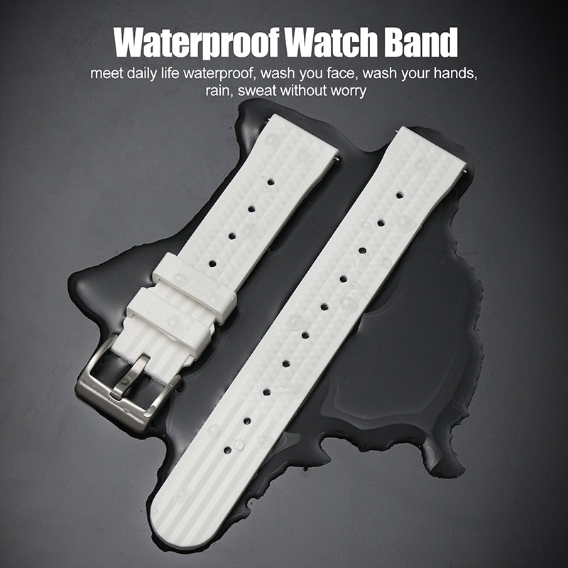 Watchdives Rubber Watch Strap | 20mm / 22mm IBRS006