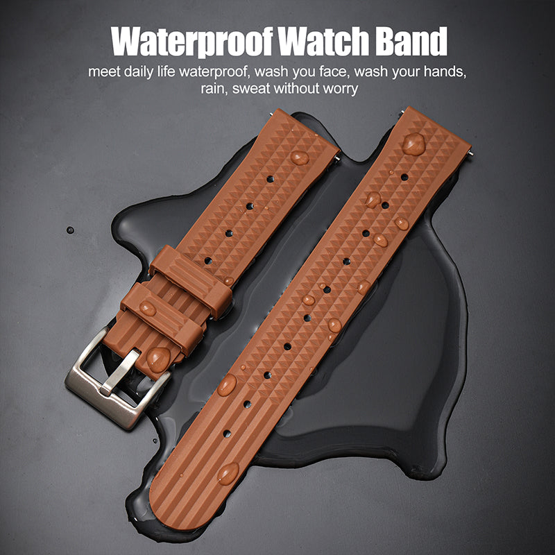 Watchdives Rubber Watch Strap | 20mm / 22mm IBRS006