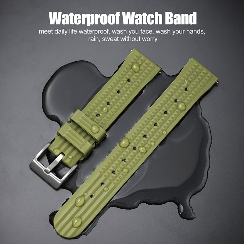 Watchdives Rubber Watch Strap | 20mm / 22mm IBRS006