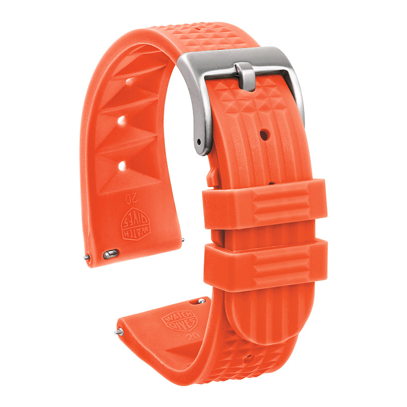Breathable textured rubber watch band for men – Watchdives