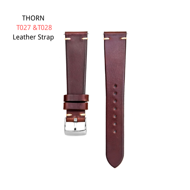 THORN T027 & T028 Watch Leather Strap(Strap only)