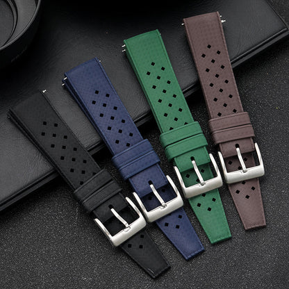 Premium-Grade Tropical FKM Rubber Watch Strap