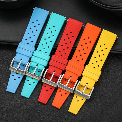 Premium-Grade Tropical FKM Rubber Watch Strap