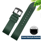 Genuine Fluorine Rubber Easy-Release Watch Strap