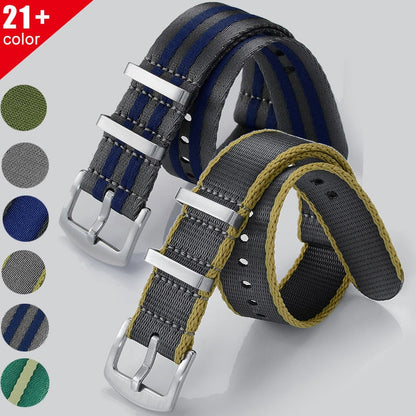 007 Premium Quality Nylon Fabric Strap 20mm 22mm