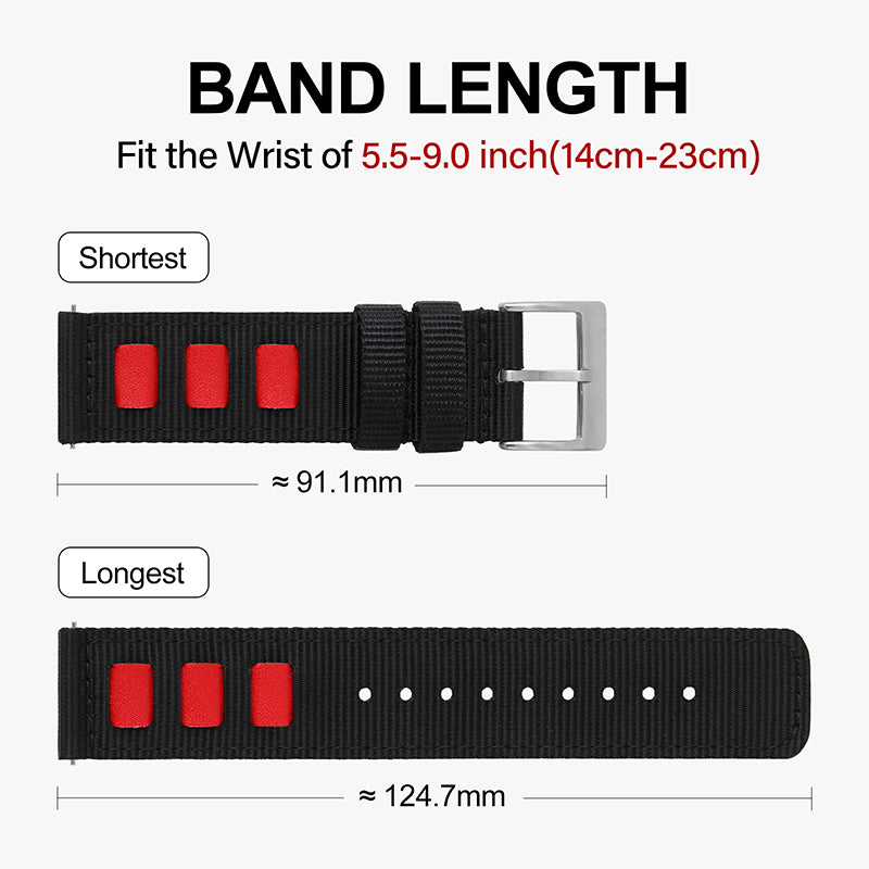 Quick release fashion nylon fabric strap