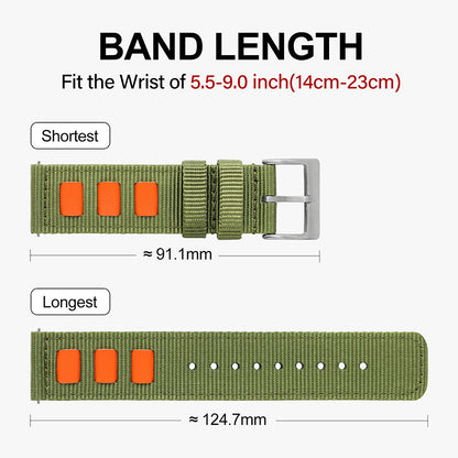 Quick release fashion nylon fabric strap