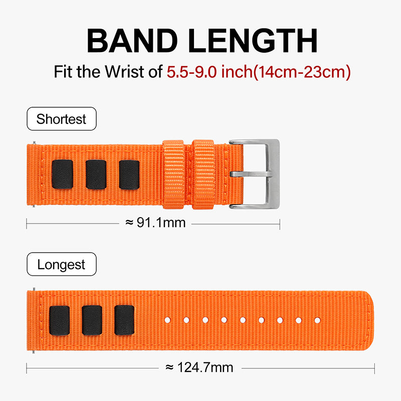 Quick release fashion nylon fabric strap