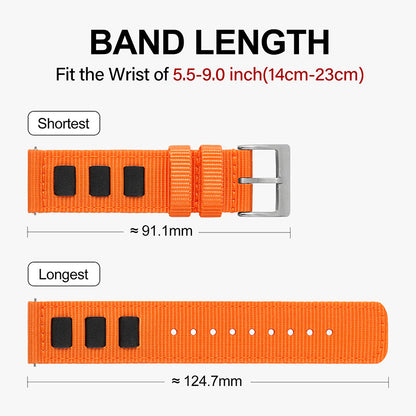 Quick release fashion nylon fabric strap