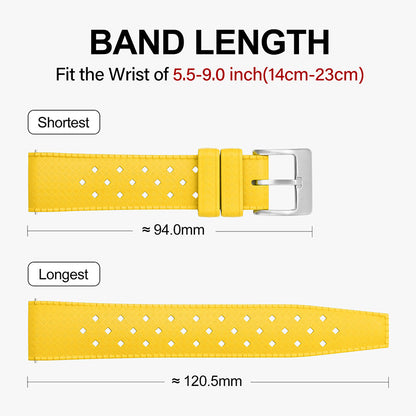 Premium-Grade Tropical FKM Rubber Watch Strap