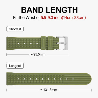 Watchdives Rubber Watch Strap | 20mm / 22mm IBRS006