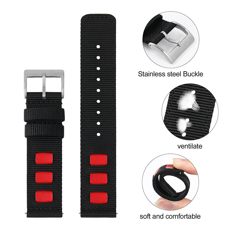 Quick release fashion nylon fabric strap