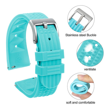 Watchdives Rubber Watch Strap | 20mm / 22mm IBRS006
