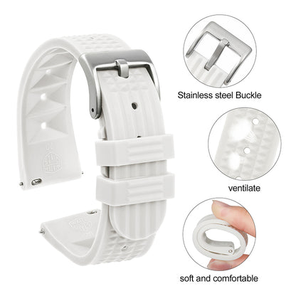 Watchdives Rubber Watch Strap | 20mm / 22mm IBRS006