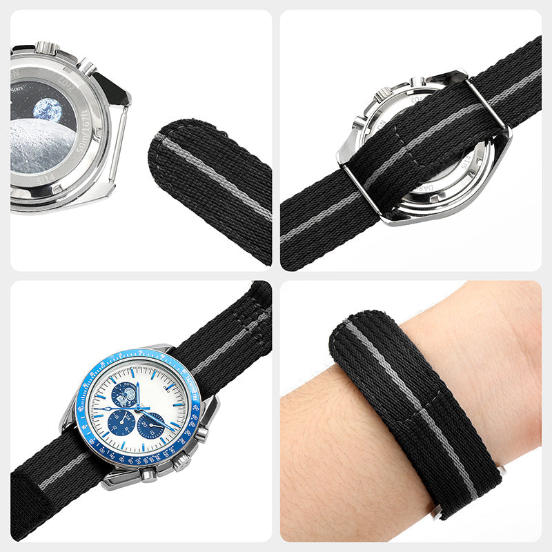 20mm/22mm Soft Nylon Magic Tape Watchband