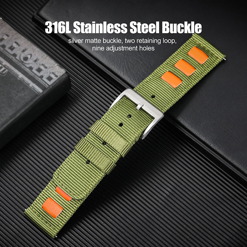 Quick release fashion nylon fabric strap