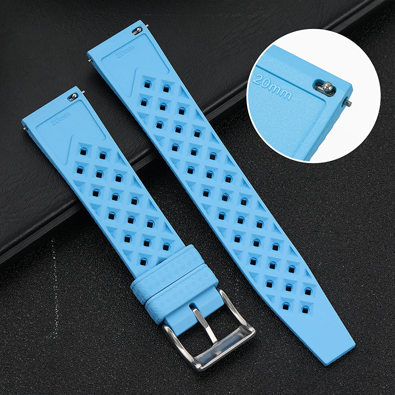 Premium-Grade Tropical FKM Rubber Watch Strap