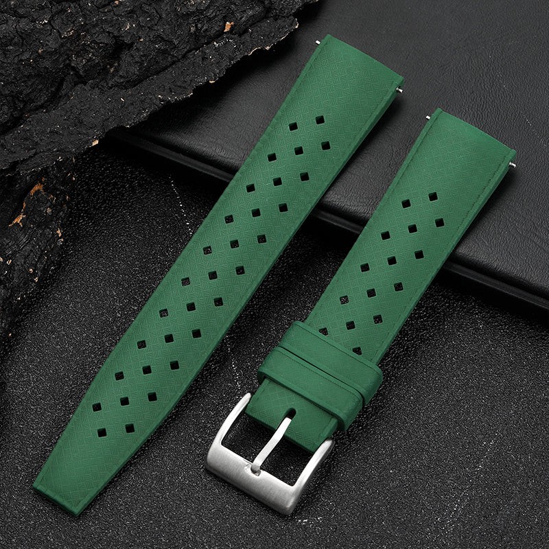 Premium-Grade Tropical FKM Rubber Watch Strap