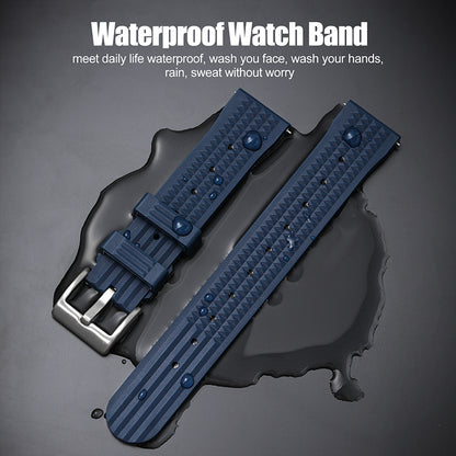 Watchdives Rubber Watch Strap | 20mm / 22mm IBRS006