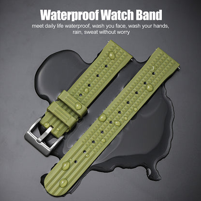 Watchdives Rubber Watch Strap | 20mm / 22mm IBRS006