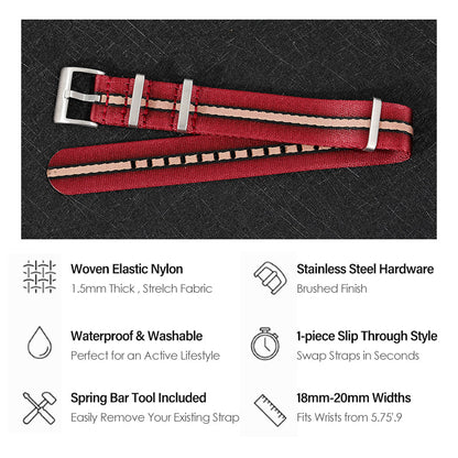 Premium Quality Nylon Fabric Strap 20mm 22mm