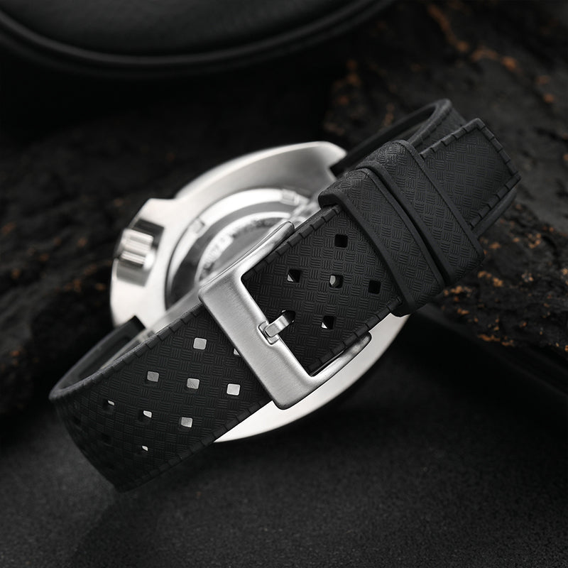 Premium-Grade Tropical FKM Rubber Watch Strap