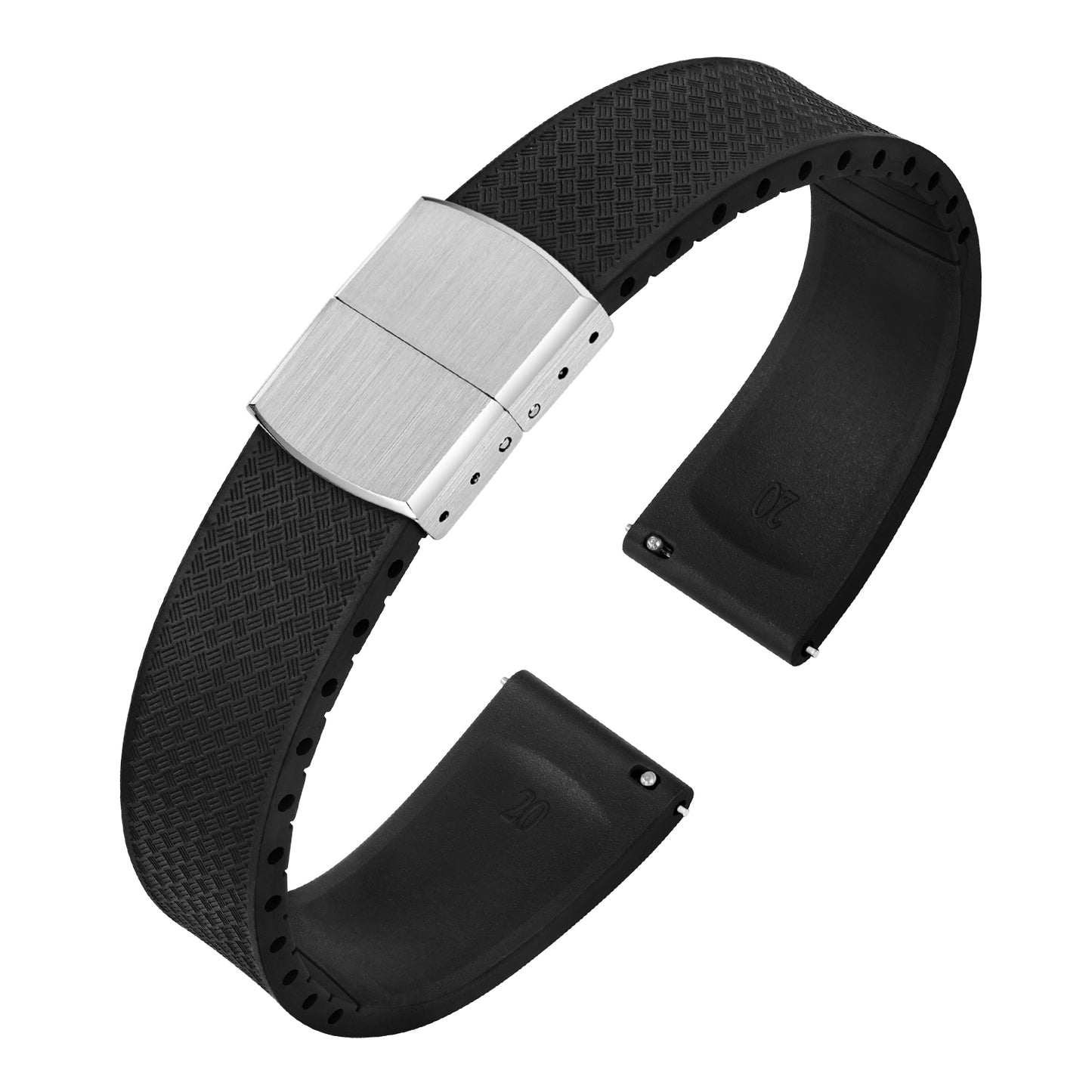 Ibenifit_Black_FKM_Rubber_Watch_Strap_Adjustable_Waterproof_10-iBenifit Strap Store