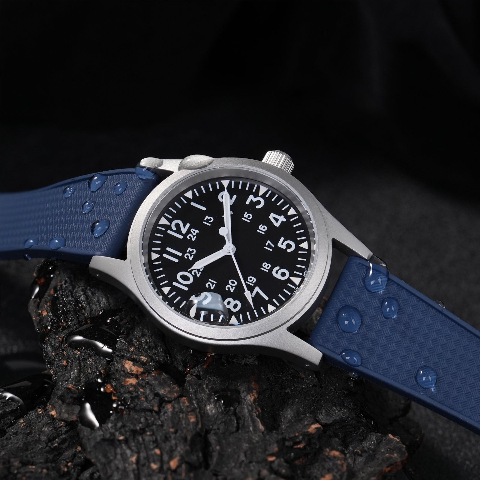 Ibenifit_Dark_Blue_FKM_Fluoro_Rubber_Watch_Strap_Cut-to-Size_2-iBenifit Strap Store
