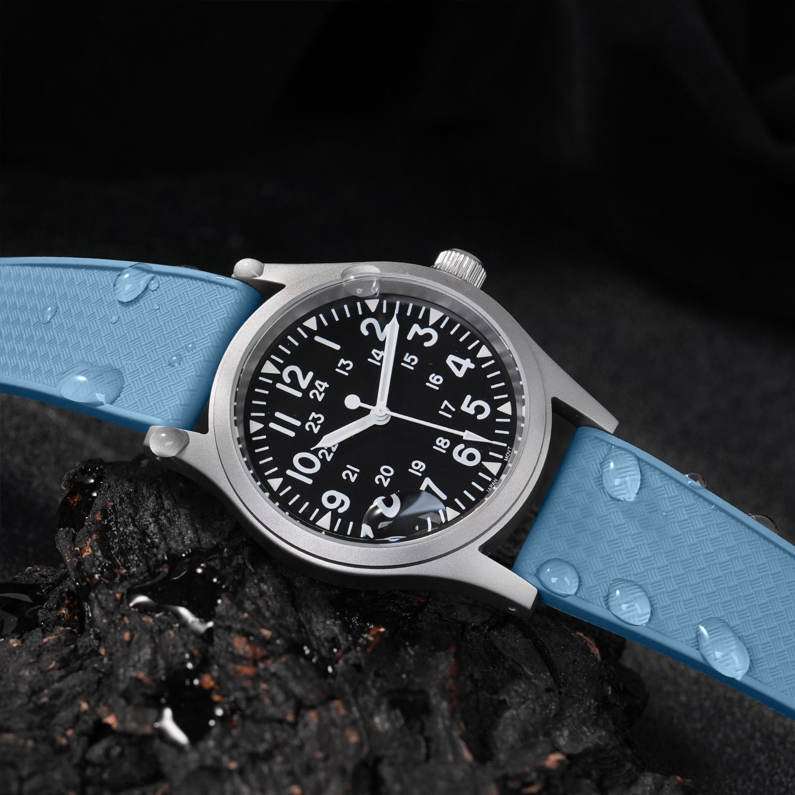 Ibenifit_Light_Blue_FKM_Rubber_Strap_Quick_Release_Comfortable_12-iBenifit Strap Store