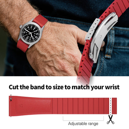 Ibenifit_Light_Grey_FKM_Rubber_Watch_Band_Breathable_Quick_Release_8-iBenifit Strap Store