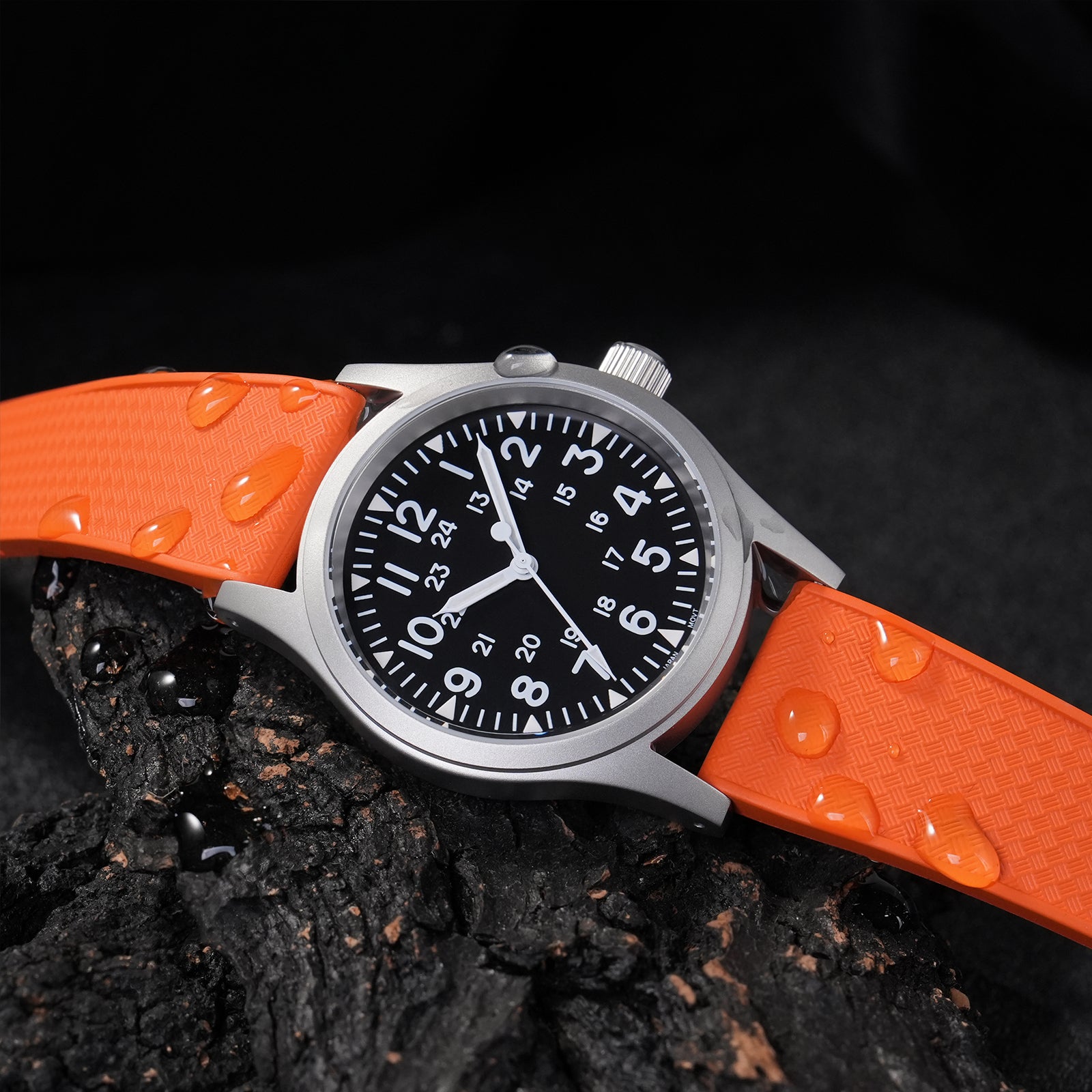 Ibenifit_Orange_FKM_Rubber_Watch_Strap_Bright_Resilient_6-iBenifit Strap Store