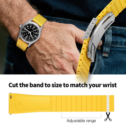 Ibenifit_Yellow_FKM_Cut-to-Size_Watch_Strap_Soft_Flexible_2-iBenifit Strap Store
