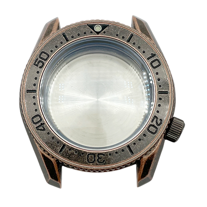 SPB185/SPB187 42mm Diver Watch Case – Fits NH35/NH36-Aged Bronze