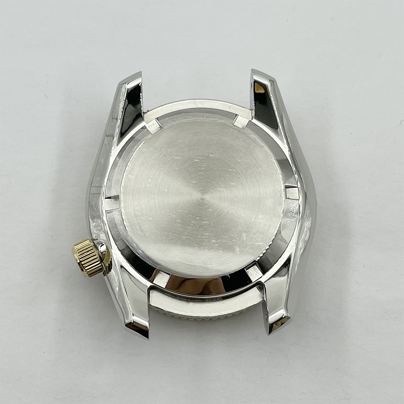 SPB185/SPB187 42mm Diver Watch Case – Fits NH35/NH36-Two-Tone Gold Bezel